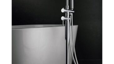 grifería de baño en negro no empotrada