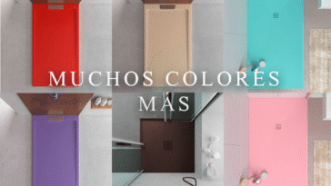 Platos de ducha de colores
