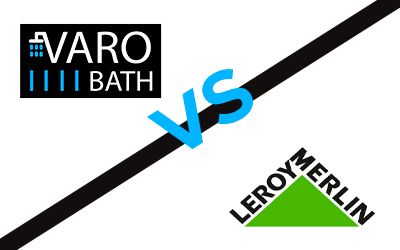 Platos de ducha Leroy Merlín VS Varobath