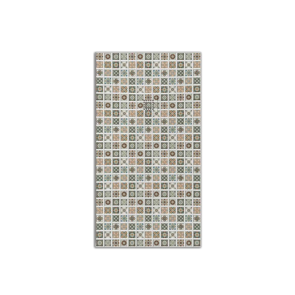 Plato de ducha resina textura pizarra. Efecto en Hidráulico Rivet- antideslizante STONE 3D moderno