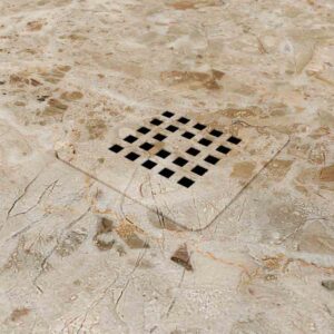 Plato de ducha resina textura pizarra. Efecto en mármol Tempora - antideslizante STONE 3D moderno