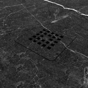 Plato de ducha resina textura pizarra. Efecto en mármol Sahara negro - antideslizante STONE 3D moderno