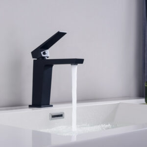 Grifo Monomando de Lavabo INFINITE Negro Mate