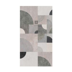 Plato de ducha resina Art-Deco textura pizarra Luxury. Antideslizante STONE 3D moderno
