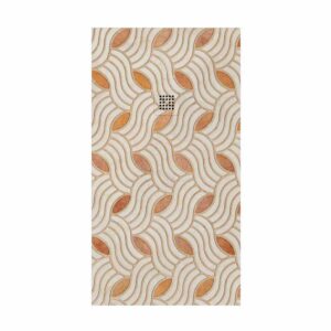 Plato de ducha resina Art-Deco textura pizarra Flamand. Antideslizante STONE 3D moderno