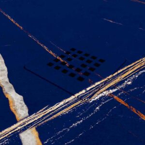 Plato de ducha resina textura pizarra. Efecto en mármol Sahara azul - antideslizante STONE 3D moderno