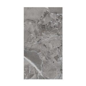 Plato de ducha resina textura pizarra. Efecto en mármol Milos - antideslizante STONE 3D moderno