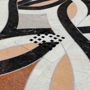 Plato de ducha resina Art-Deco textura pizarra Antikes. Antideslizante STONE 3D moderno