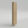 Columna de baño 2 puertas suspendida 185 cm x 35 cm x 25 cm acabado ROBLE CLARO