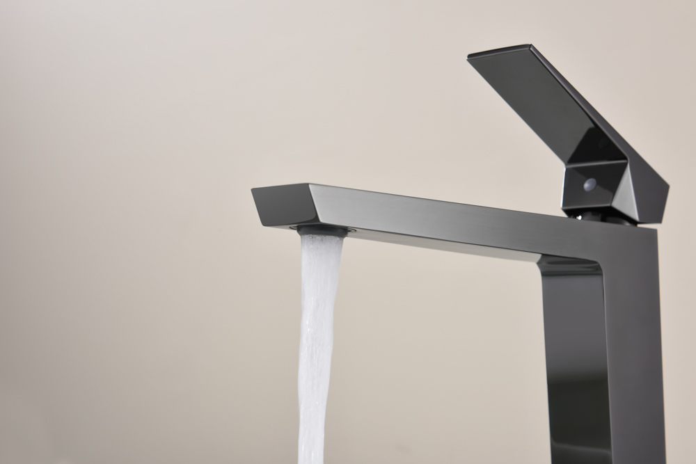 Grifo Monomando de Lavabo Alto INFINITE Negro Cristal - Imagen 2