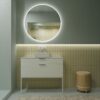 Mueble de baño ELLA con patas 2 cajones acabado BLANCO