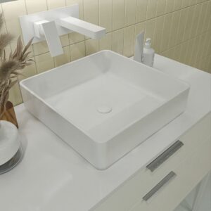 Mueble de baño ELLA con patas 2 cajones acabado BLANCO