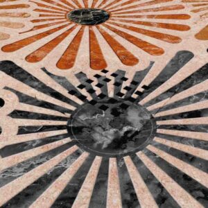 Plato de ducha resina Art-Deco textura pizarra Hive. Antideslizante STONE 3D moderno