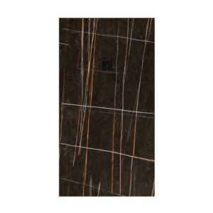 Plato de ducha resina textura pizarra. Efecto en mármol Sahara oro - antideslizante STONE 3D moderno