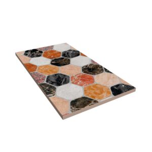 Plato de ducha resina Art-Deco textura pizarra Kenmond. Antideslizante STONE 3D moderno