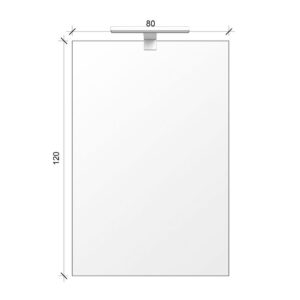 Espejo rectangular ALCOR con aplique led