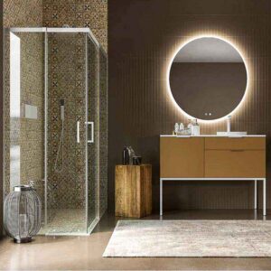 Mueble de baño ELLA con patas 2 cajones- 1 puerta acabado ARCILLA