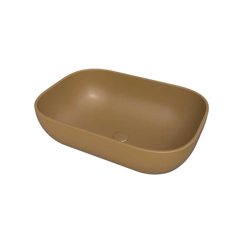 Lavabo sobre encimera HORUS Solid Surface Arcilla RAL 8000
