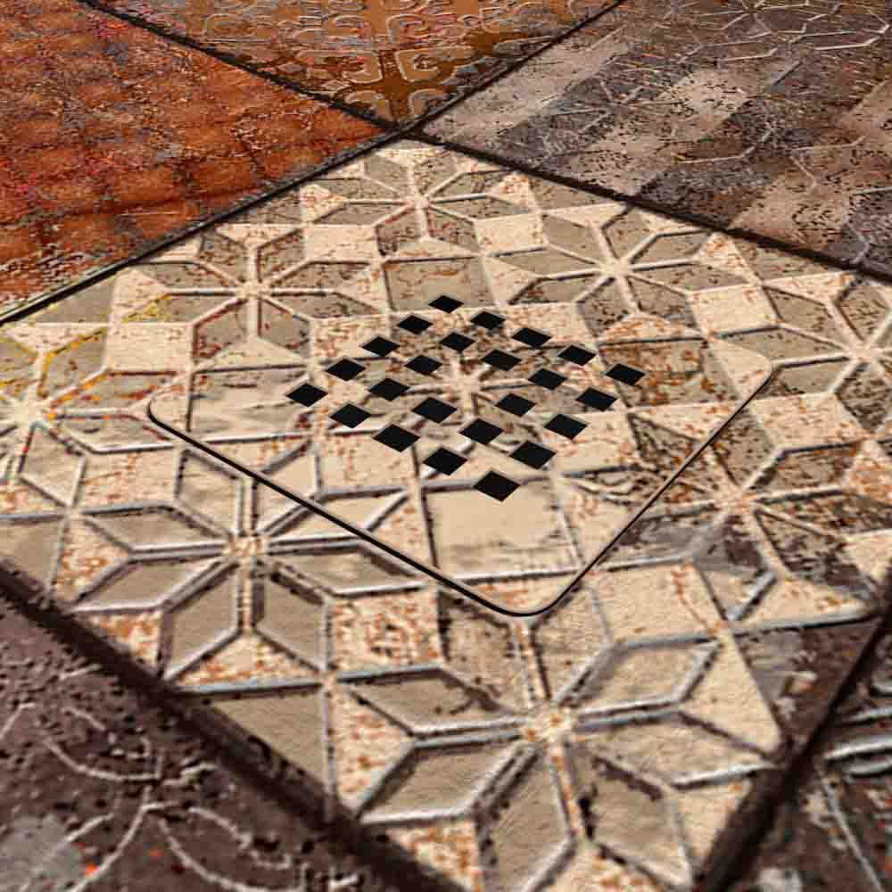 Plato de ducha resina Art-Deco textura pizarra Buxy. Antideslizante STONE 3D moderno - Imagen 3