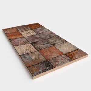 Plato de ducha resina Art-Deco textura pizarra Buxy. Antideslizante STONE 3D moderno