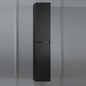 Columna de baño 2 puertas suspendida 185 cm x 35 cm x 25 cm acabado ROSA PALO