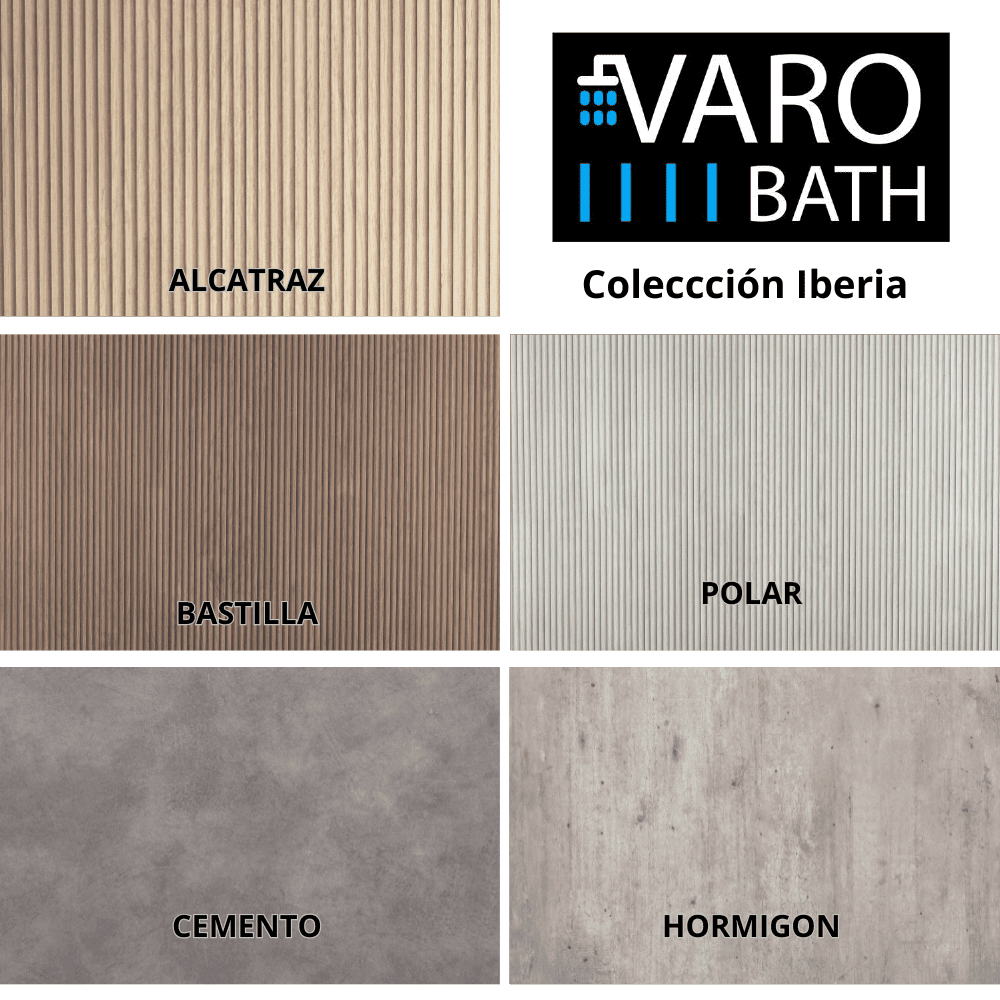 Columna de baño IBERIA suspendida 2 puertas 80 cm x50 cm x 21 cm acabado MOHAVE - Imagen 4