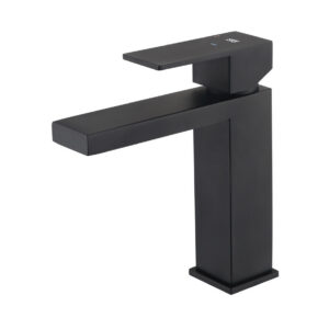 Grifo Monomando de Lavabo ARMY Negro Mate