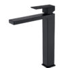 Grifo Monomando de Lavabo Alto ARMY Negro Mate