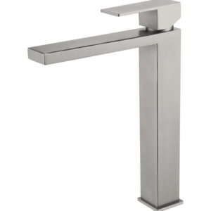 Grifo Monomando de Lavabo Alto ARMY Níquel Cepillado