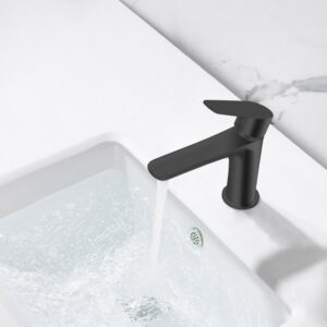 Grifo Monomando de Lavabo NATURE Negro Mate