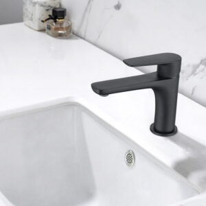 Grifo Monomando de Lavabo NATURE Negro Mate