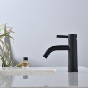 Grifo Monomando de Lavabo ROCK Negro Mate