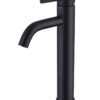 Grifo Monomando de Lavabo Alto ROCK Negro Mate