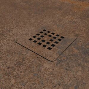 Plato de ducha efecto Cemento Brown - antideslizante STONE 3D moderno
