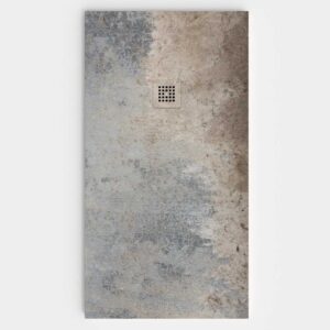 Plato de ducha efecto Cemento Cinza - antideslizante STONE 3D moderno
