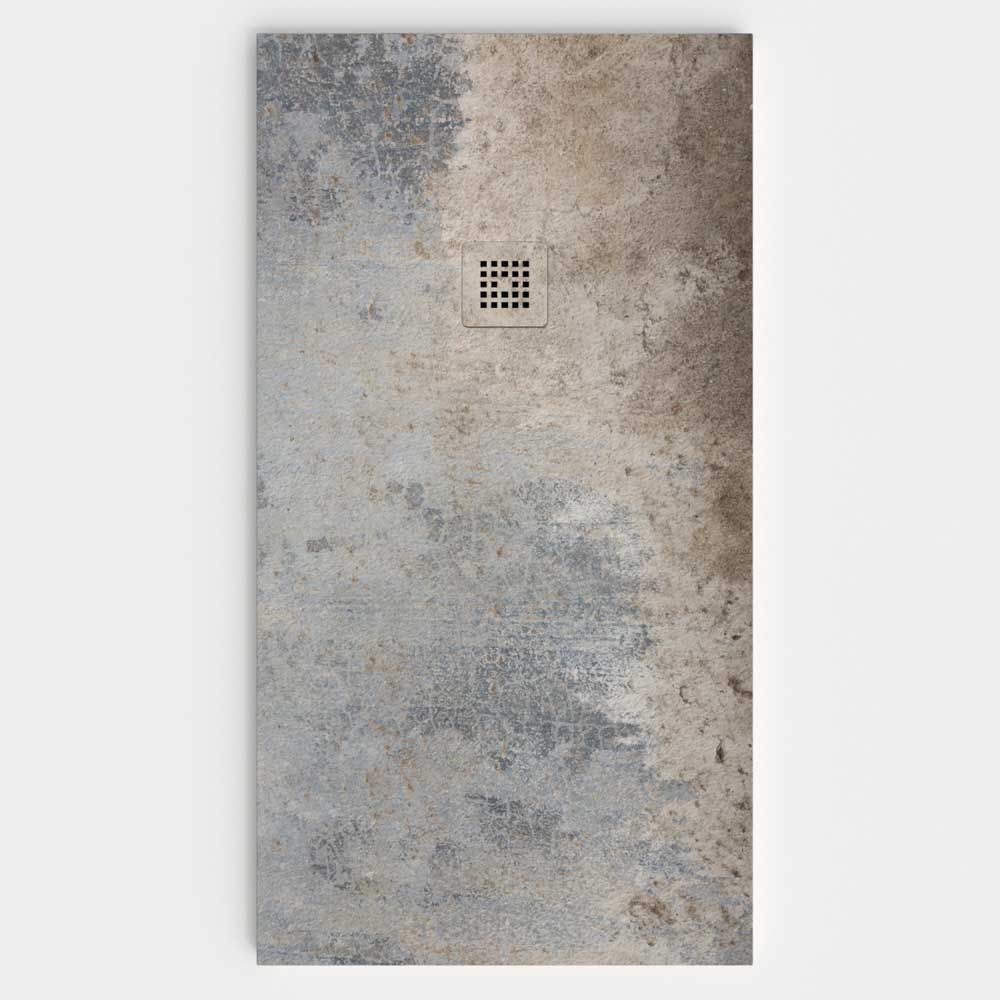 Plato de ducha efecto Cemento Cinza - antideslizante STONE 3D moderno
