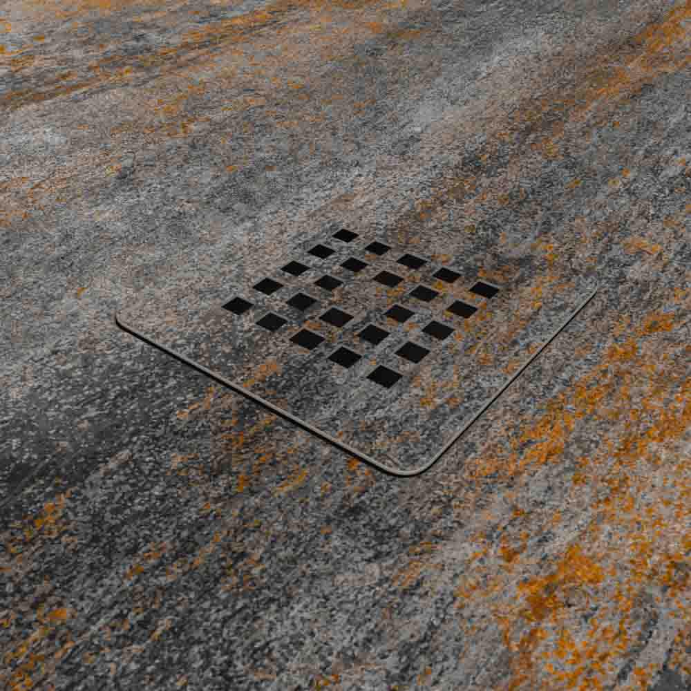Plato de ducha efecto Cemento Edipo - antideslizante STONE 3D moderno - Imagen 3