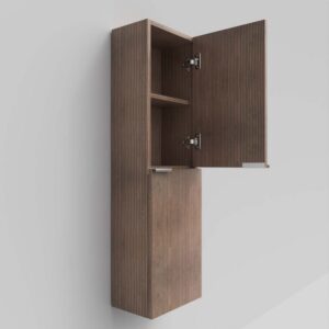 Columna de baño IBERIA suspendida 2 puertas 120 cm x 35 cm x 21 cm acabado BASTILLA