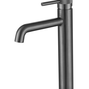 Grifo Monomando Alto de Lavabo DIAMOND Gris Mate
