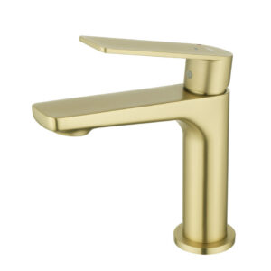 Grifo Monomando de Lavabo GLORY Oro Cepillado