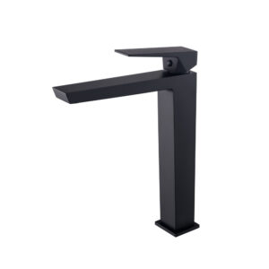 Grifo Monomando de Lavabo Alto INFINITE Negro Mate