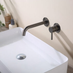 Grifo Monomando de Lavabo Empotrado CLOUD Black Gum Metal