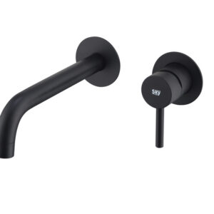 Grifo Monomando de Lavabo Empotrado CLOUD Negro Mate