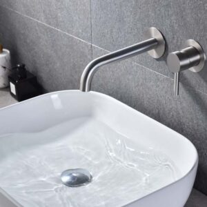 Grifo Monomando de Lavabo Empotrado CLOUD Níquel Cepillado