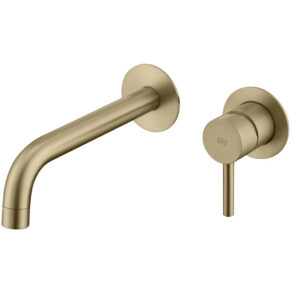 Grifo Monomando de Lavabo Empotrado CLOUD Oro Cepillado
