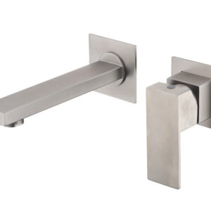 Grifo Monomando de Lavabo Empotrado THUNDER Níquel Cepillado