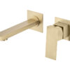 Grifo Monomando de Lavabo Empotrado THUNDER Oro Cepillado