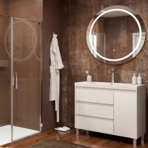 Mueble de baño con patas 3 cajones / 1 puerta CARMEN acabado BLANCO