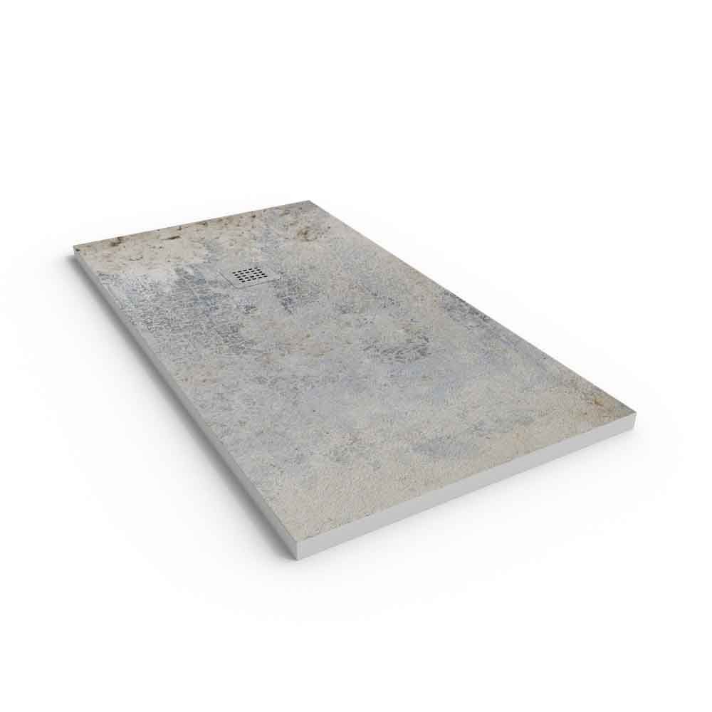 Plato de ducha efecto Cemento Amarna y otros colores - antideslizante STONE 3D moderno - Imagen 2