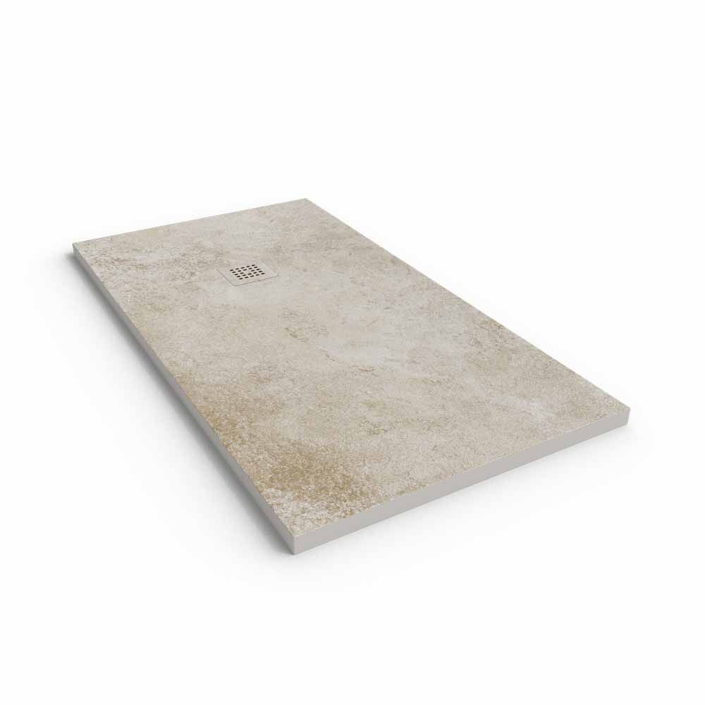Plato de ducha efecto Cemento Plinio y otros colores - antideslizante STONE 3D moderno - Imagen 2